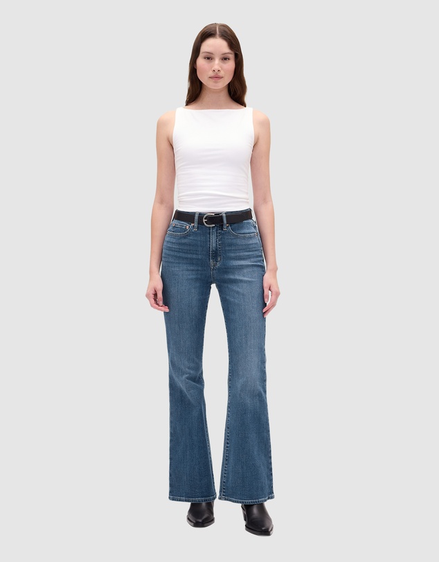 GAP - 70s Flare HR Med Heron Jeans