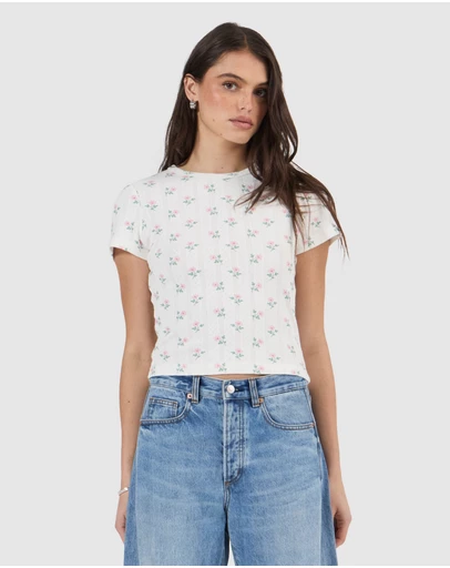 Rolla's - Pointelle Classic Tee Posey
