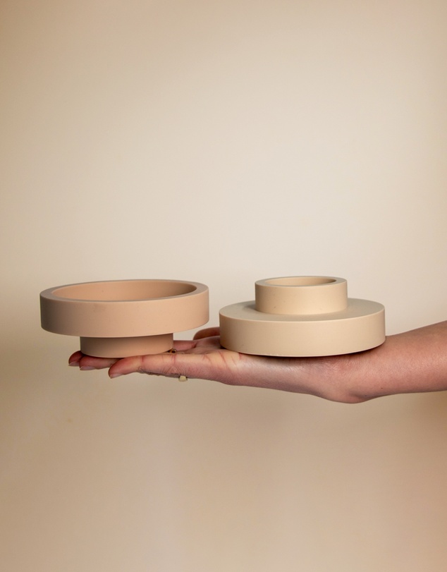 porter green - flipp lrg silicone unbreakable candle holder set