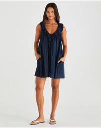 Sass - Belen Ruffled Neck Mini Dress