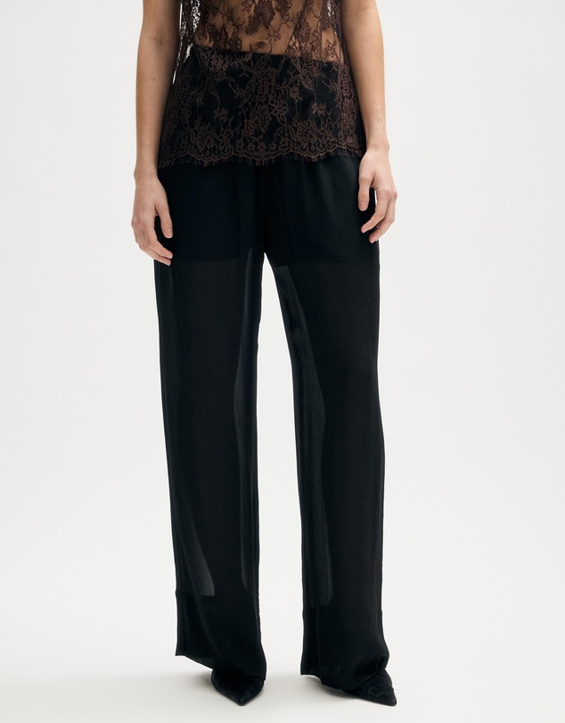 Minima Esenciales - Callan Sheer Wide Leg Pants
