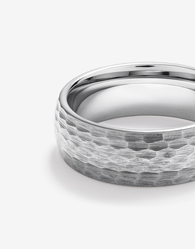 Michael Hill - 8mm Hammered Wedding Band in Tungsten