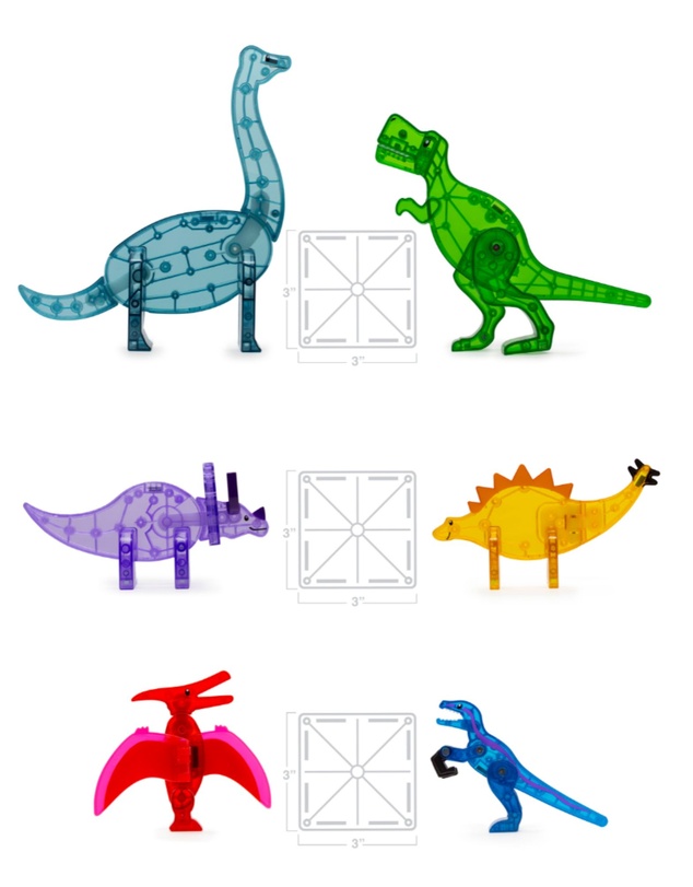 Magna-Tiles - MAGNA-TILES - Dino World XL - 50 Piece Set
