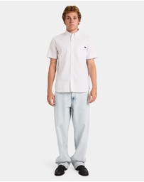 RVCA - Mens RVCA Pinstripe Short Sleeve Shirt