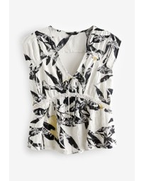 NEXT - Broderie Short Sleeve Top