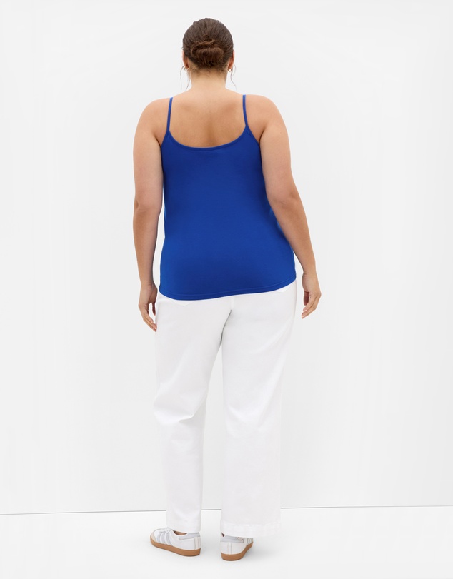 City Chic - Plus size Chloe Basic Cami - cerulean