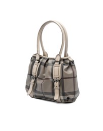 Pre-Loved by Azura Reborn - Pre-Loved Small Smoke Check Coated Canvas Northfield Satchel
