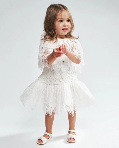 Bardot Junior - Bessy Lace Cape Dress - Kids