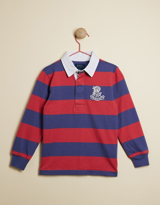 Polo Ralph Lauren - Striped Cotton Jersey Rugby Shirt - Kids