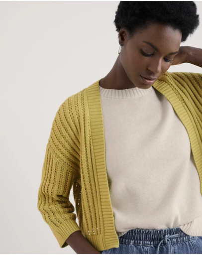 Seasalt - Seasalt Cornwall Yellow Tinners Way Cardigan