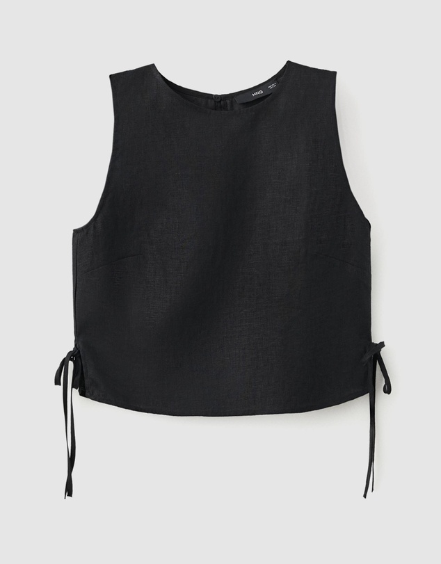 M.N.G - Linen Top with Ties