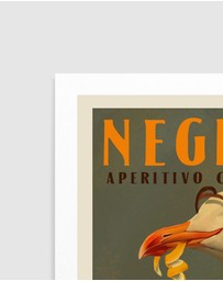 Olive et Oriel - Vintage Art Deco Negroni Poster by The Whiskey Ginger Art Print