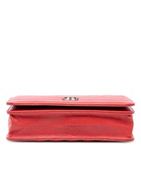 Pre-Loved by Azura Reborn - Pre-Loved Quilted Goatskin Diagonal Wallet On Chain