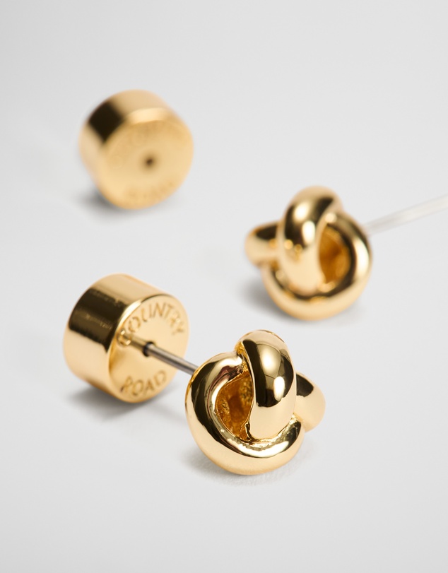 Country Road - Lucia Knot Stud Earring