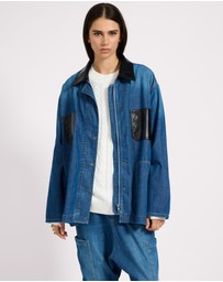 ONE TEASPOON - My Boyfriends Denim Shacket - Blue Pasadena