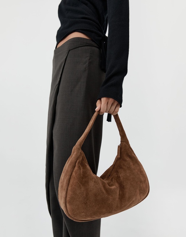 St. Agni - Suede Large Bon Bon Bag