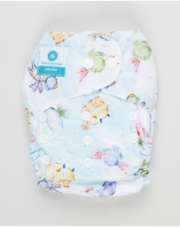 itti bitti - Bare Essentials One Size Fits Most Reusable Cloth Nappy & Wetbag