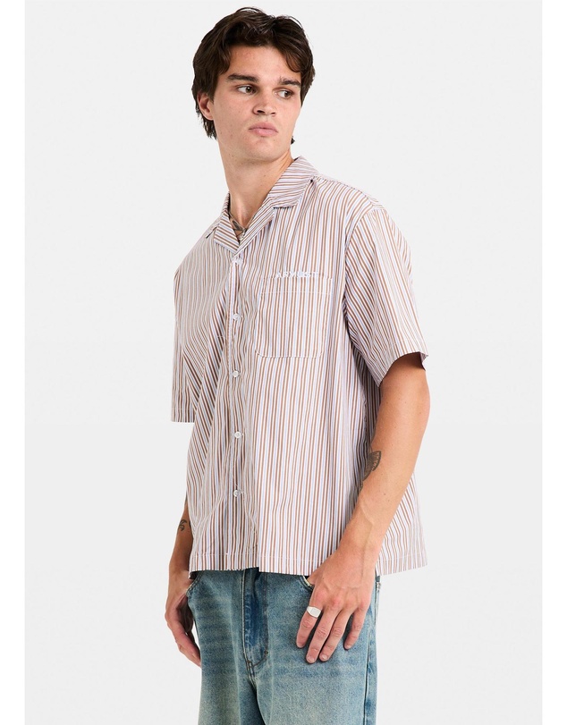 Arvust - Box Striped Short Sleeve Shirt