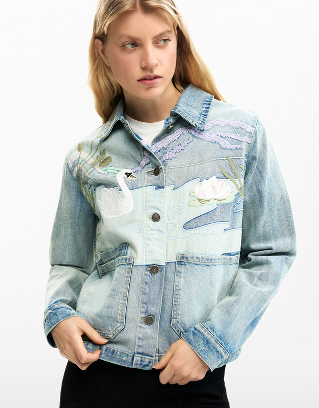 Desigual - Denim patch jacket