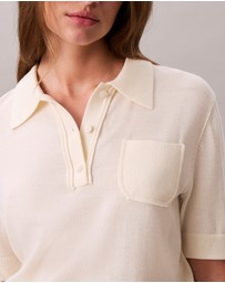 Calvin Klein - Merino Wool Polo Jumper