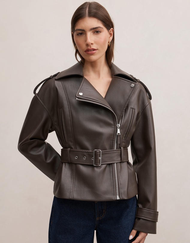 Forever New - Brooklyn Belted Biker Jacket