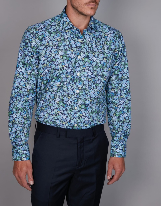Simon Carter - Watercolour Garden Print Shirt