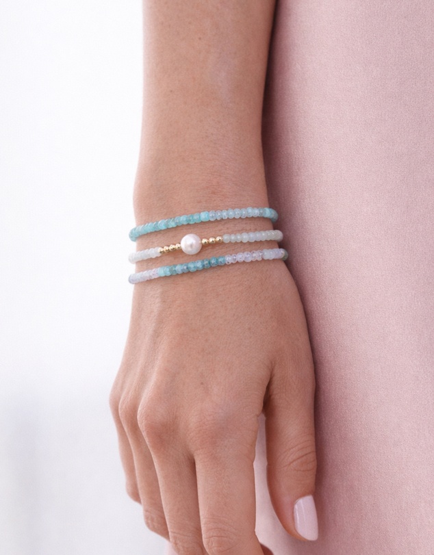 Miz Casa and Co - Crystal Beaded Bracelet Stack