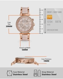 Michael Kors - Parker Rose Gold Tone Chronograph Watch