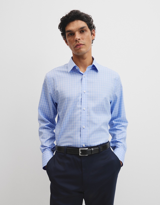 Country Road - Long Sleeve Regular Check Travel Shirt