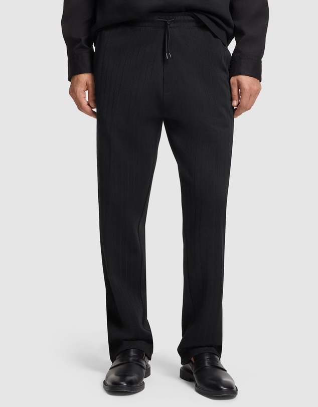 HUGO - Cotton-Blend Tracksuit Bottoms With Drop-Needle Stripe