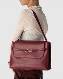 By Far - Cora Sour Cherry Lamb Nappa Leather Bag