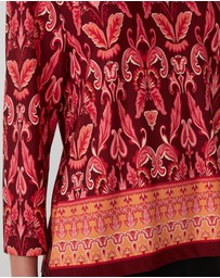 Stella - Pink Cherry Blossom Tunic Top