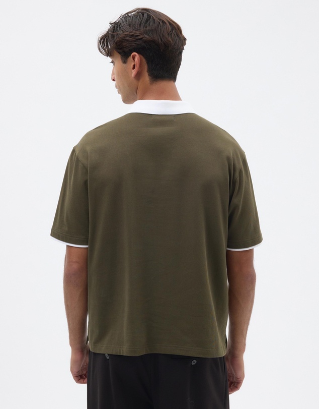 AERE - Contrast Short Sleeved Polo
