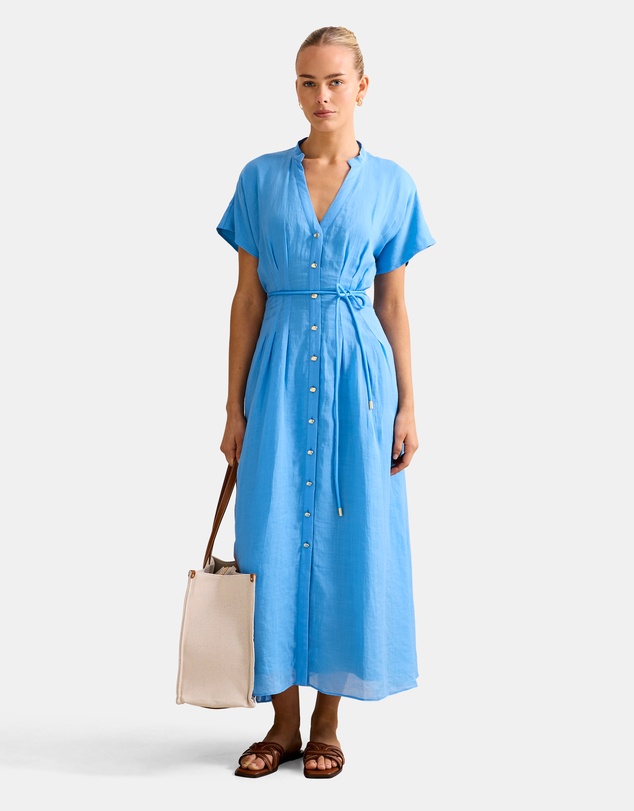 Jemma Shirt Midi Dress by Forever New Online | THE ICONIC | Australia