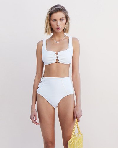 Kaia Ring Front Square Neck Top