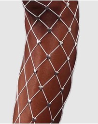 High Heel Jungle - Sweet Heart Fishnet Tights