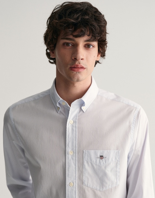 Gant - Regular Fit Classic Banker Stripe Poplin Shirt