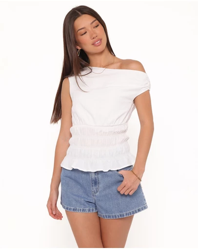 Petal & Pup - Lia Off Shoulder Top - Ivory