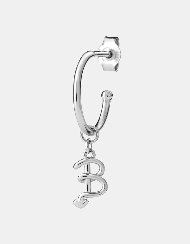 Karen Walker - B Initial Love Letter Hoop