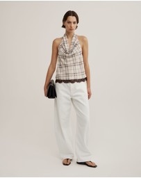 Witchery - Check Cowl Top