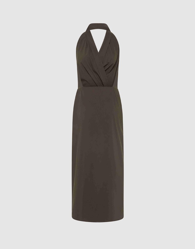 St. Agni - Halter Wrap Backless Dress