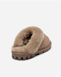 Ozwear Connection Uggs - Ugg Coquette Matelasse Emb Logo Slipper( Detachable Feature)