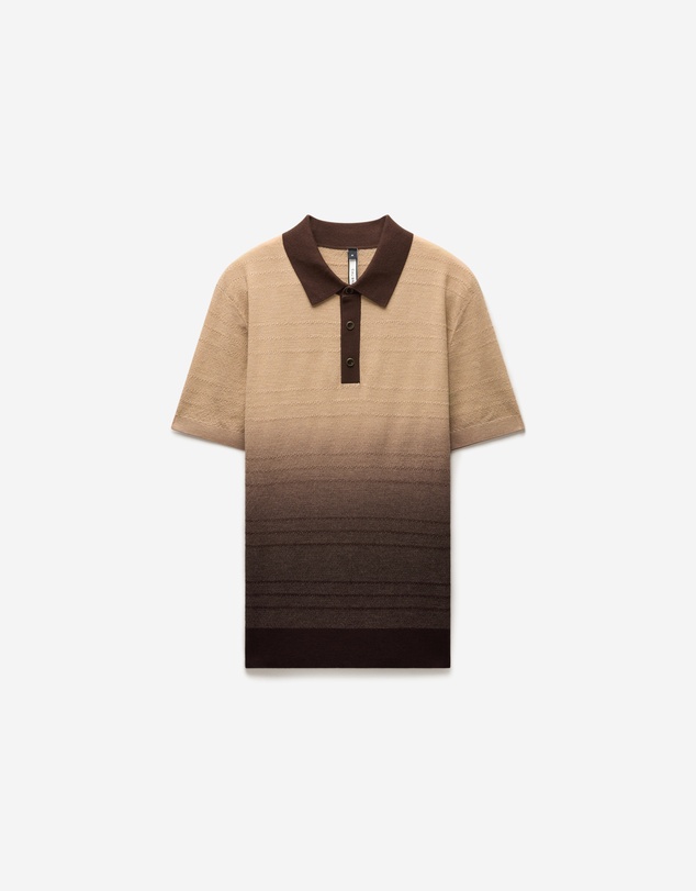 Calibre - Ombre Merino Wool Polo Neutral