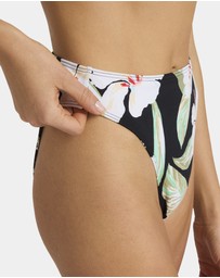 Roxy - Womens Printed Essentials Mid Waist Moderate Bikini Bottom