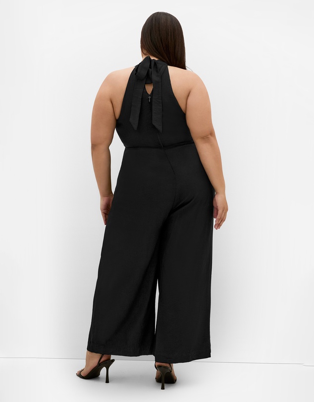 City Chic - Emelia Drape Front Jumpsuit