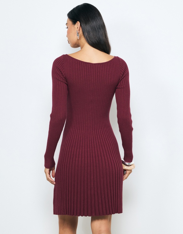 AERE - Leni Organic Cotton Knit Mini Dress