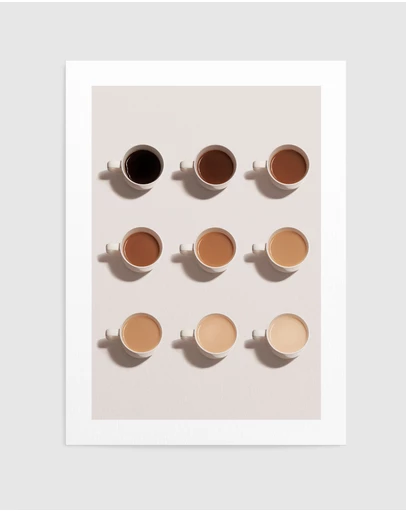 Olive et Oriel - Shades of Coffee Art Print