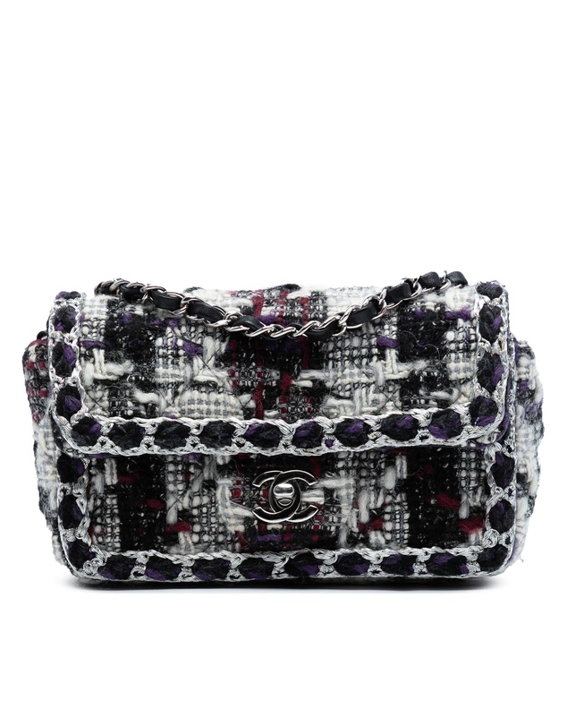 Pre-Loved by Azura Reborn - Pre-Loved Mini Rectangular Quilted Tweed Single Flap