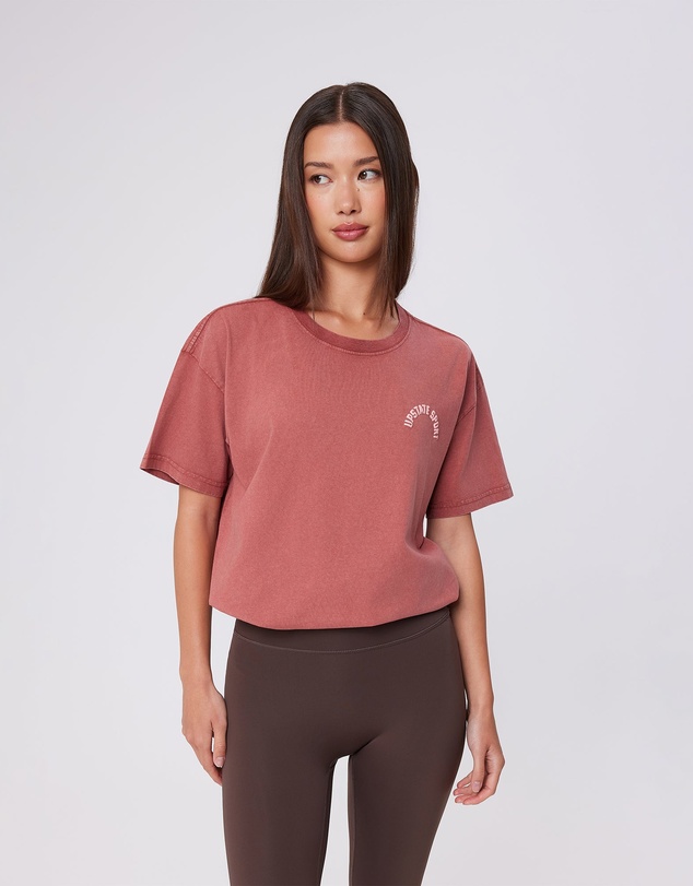 Upstate - Thrive Tee - Washed Marsala