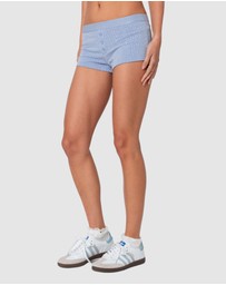 EDIKTED - Lorelei Printed Pointelle Shorts